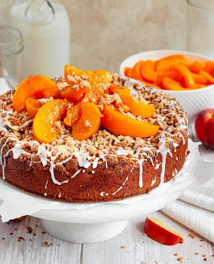 Gluten-Free Peach Cobbler Coffee Cake