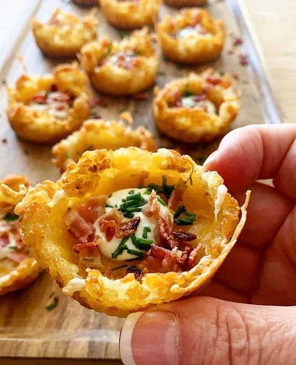 Tater Tot Appetizer Cups