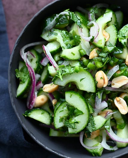Thai Cucumber Salad with Peanuts