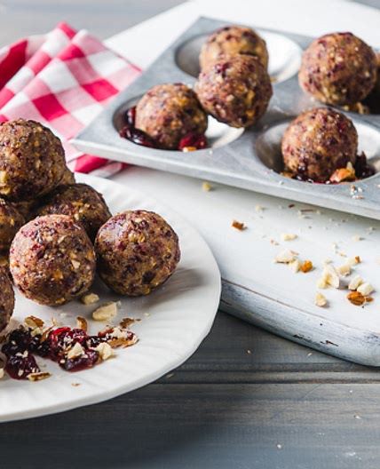 Gluten free almond & cranberry balls