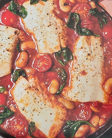 Spicy cod one pot