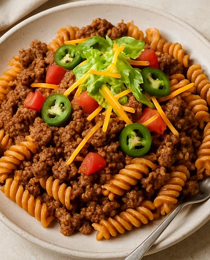 High-protein taco pasta