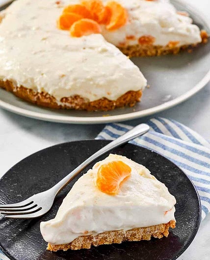 Easy Mandarin Orange Cheesecake | Creamy Citrus Dessert
