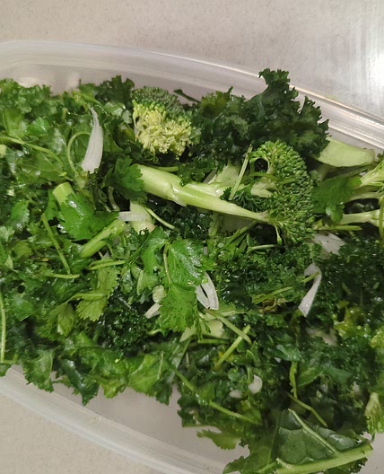 Broccoli Kale Cilantro Sambol