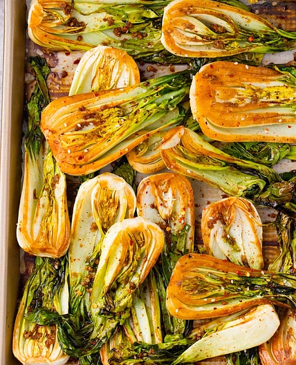 Oven Roasted Bok Choy