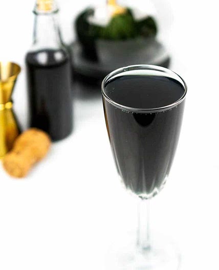 Black Magic Champagne Cocktail