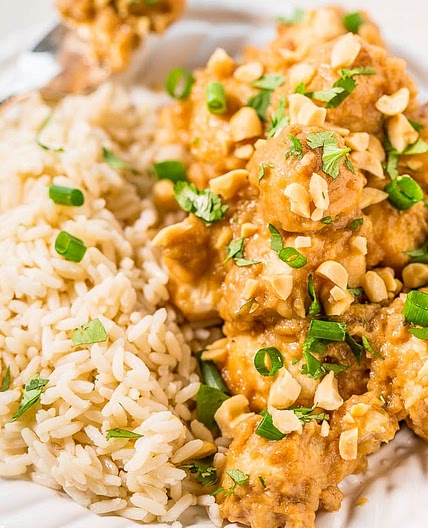 Slow Cooker Thai Peanut Chicken
