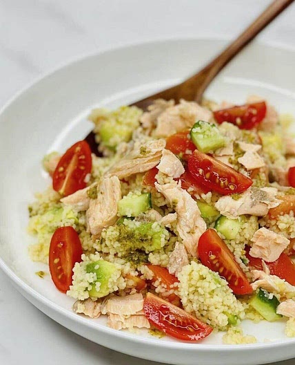 Couscous Salmon Salad