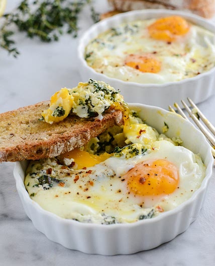 Baked Egg Ricotta Cups