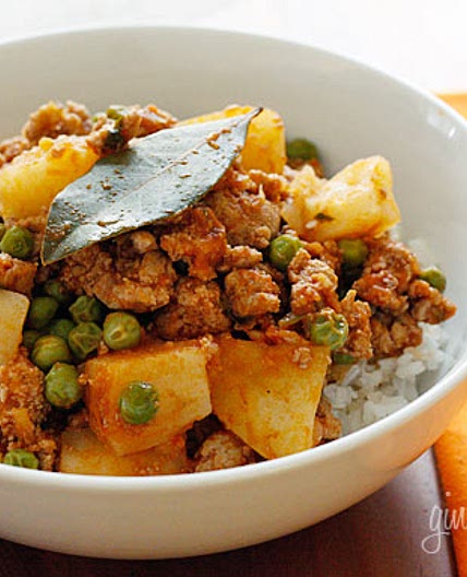 Ground Turkey with Potatoes and Spring Peas