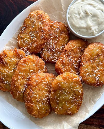 Garlic Parmesan Hash Browns