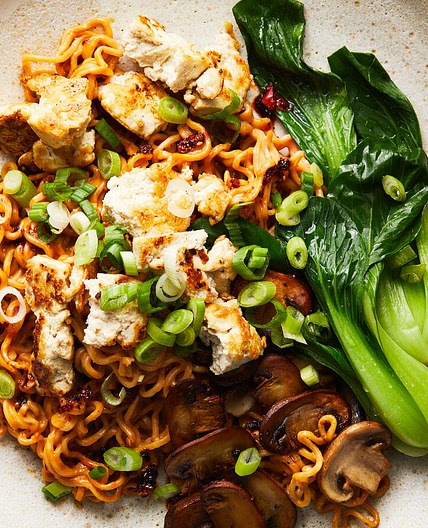 Spicy Mushroom and Tofu Mazemen