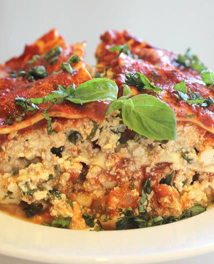 Tofu-Spinach Lasagna
