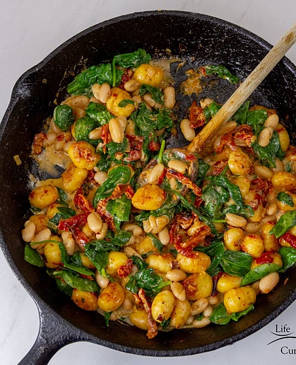 White Bean Sun-Dried Tomato Gnocchi