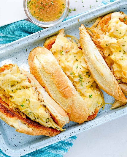 Chicken French Dip Sandwiches