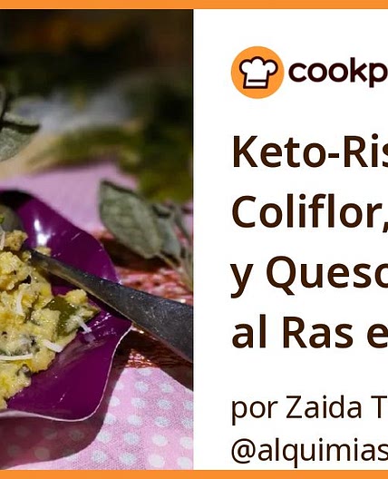 Keto-Risotto de Coliflor, Verduras y Queso de Oveja al Ras el Hanout