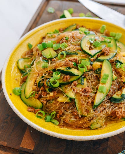 Zucchini with Glass Noodles