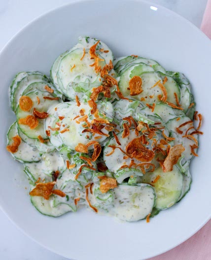 Creamy Cucumber Celery Salad
