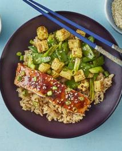 Teriyaki Salmon Donburi