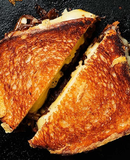 Bacon and Caramelized Onion Grilled Cheese