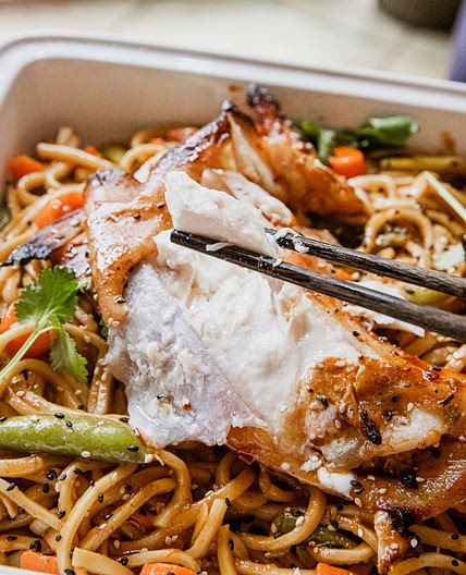 Grilled Halibut Collar