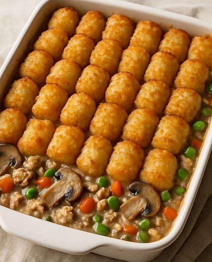 Turkey Trot Tater-Tot Hotdish