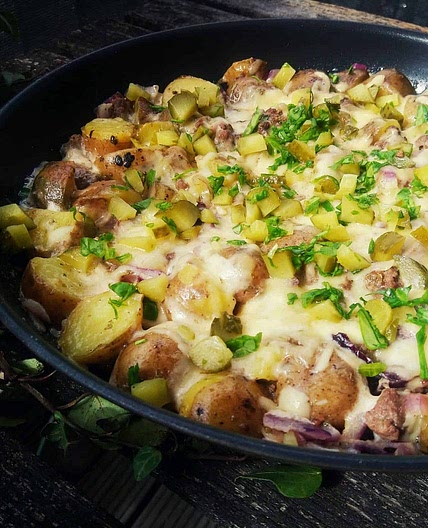 Kartoffel Sahne Pfanne