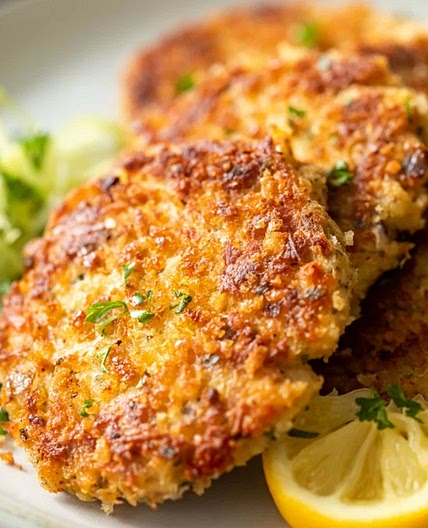 Crispy baked tuna patties