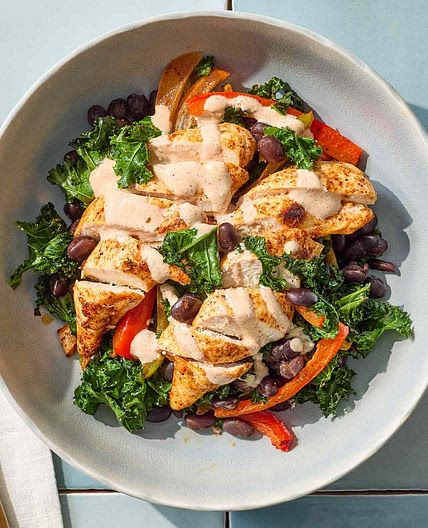 Sheet-Pan Chicken Fajita Bowls