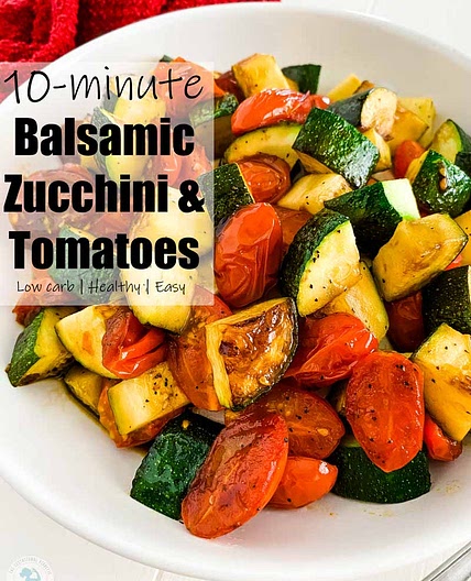 Balsamic Zucchini and Tomatoes