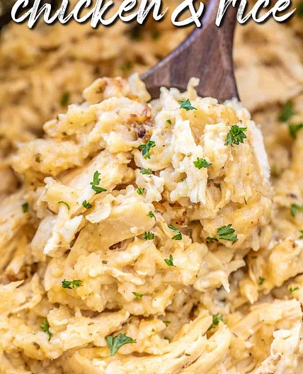 Slow Cooker Parmesan Chicken & Rice