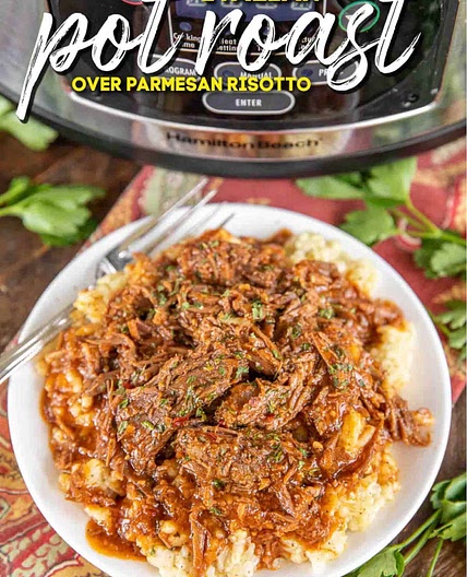 Italian Pot Roast & Parmesan Risotto