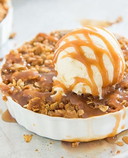 Caramel Apple Crisp