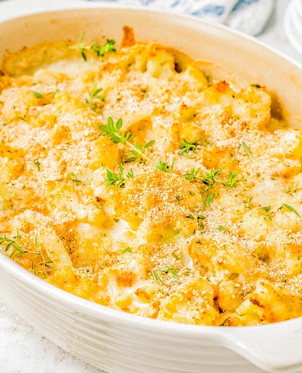 Cheesy Cauliflower Gratin