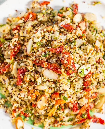 Lemon, Sun-Dried Tomato, and Almond Quinoa Salad
