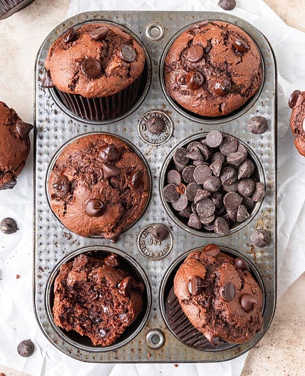 Chocolate Zucchini Muffins