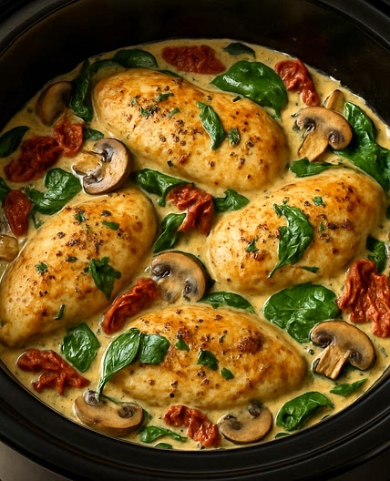 Crock-Pot Tuscan Chicken