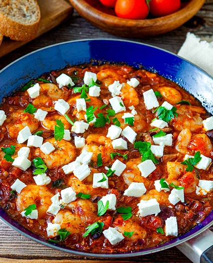 Shrimp Saganaki