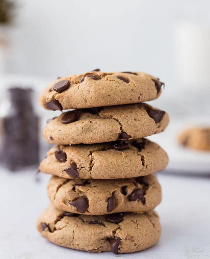 Chewy Chocolate Chip Protein Cookies (Gluten Free & Refined Sugar Free)