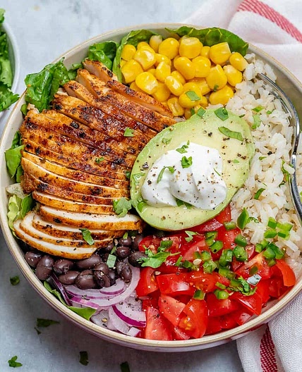 Grilled Chicken Burrito Bowl