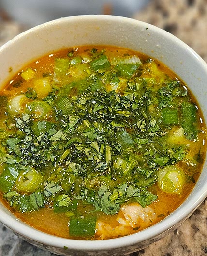 Peruvian Inspired Sopa De Pollo