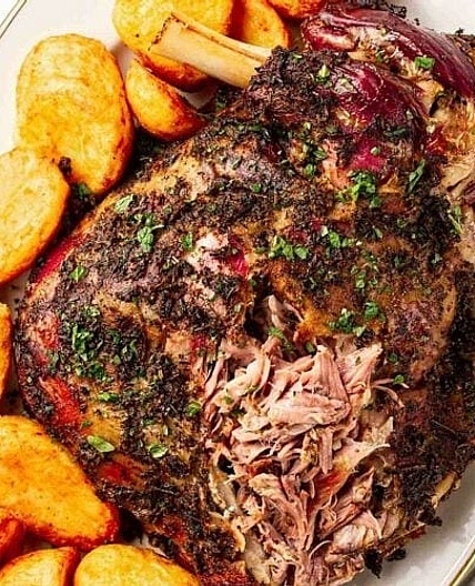 Slow Roasted Shoulder of Lamb