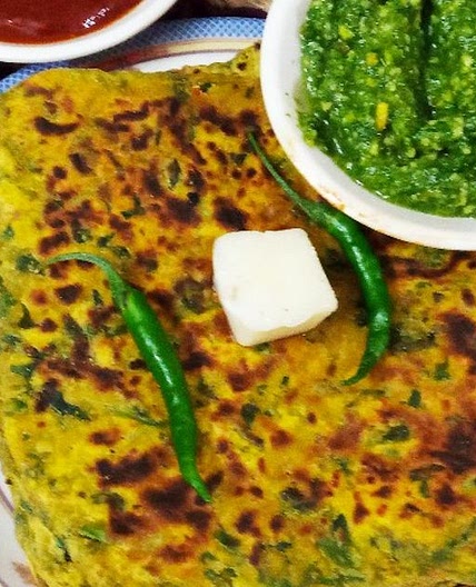 पालक पराठा (palak paratha recipe in Hindi)