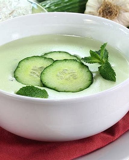 Soupe de concombre
