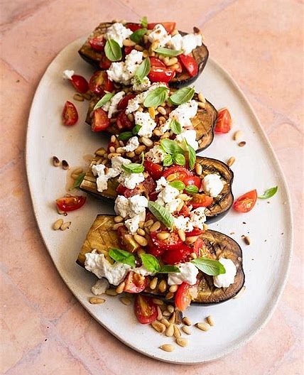 Aubergines au chèvre