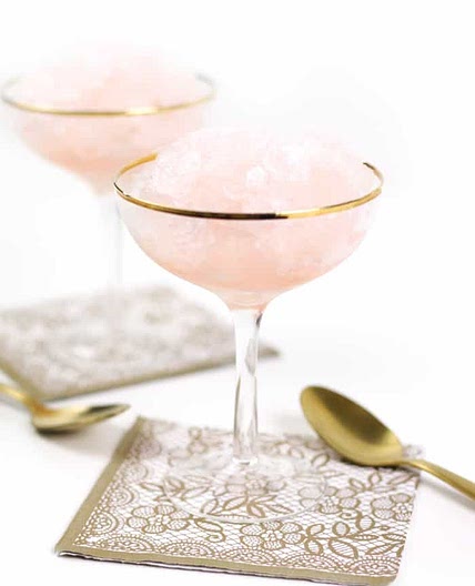 Rosé Wine Granita