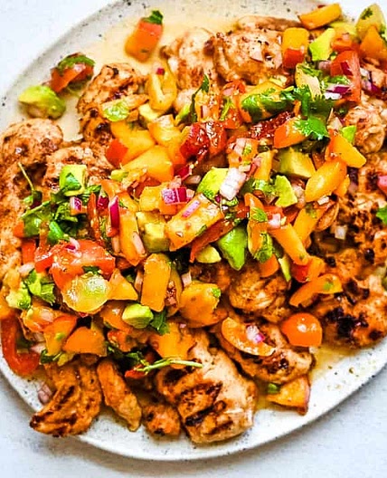 Peach Chipotle Salsa Chicken