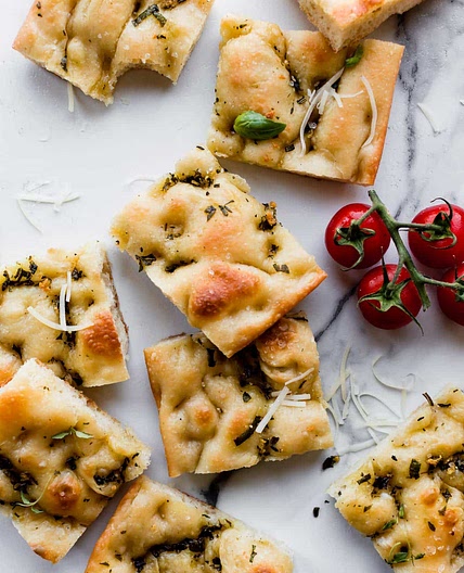 Garlic Rosemary Herb Focaccia