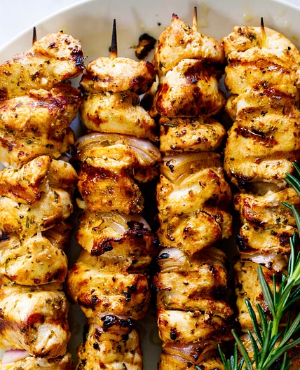 Greek Grilled Chicken Skewers