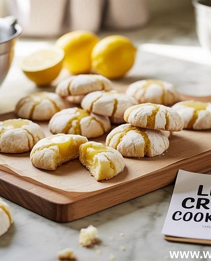 Lemon Crinkle Cookie Recipe